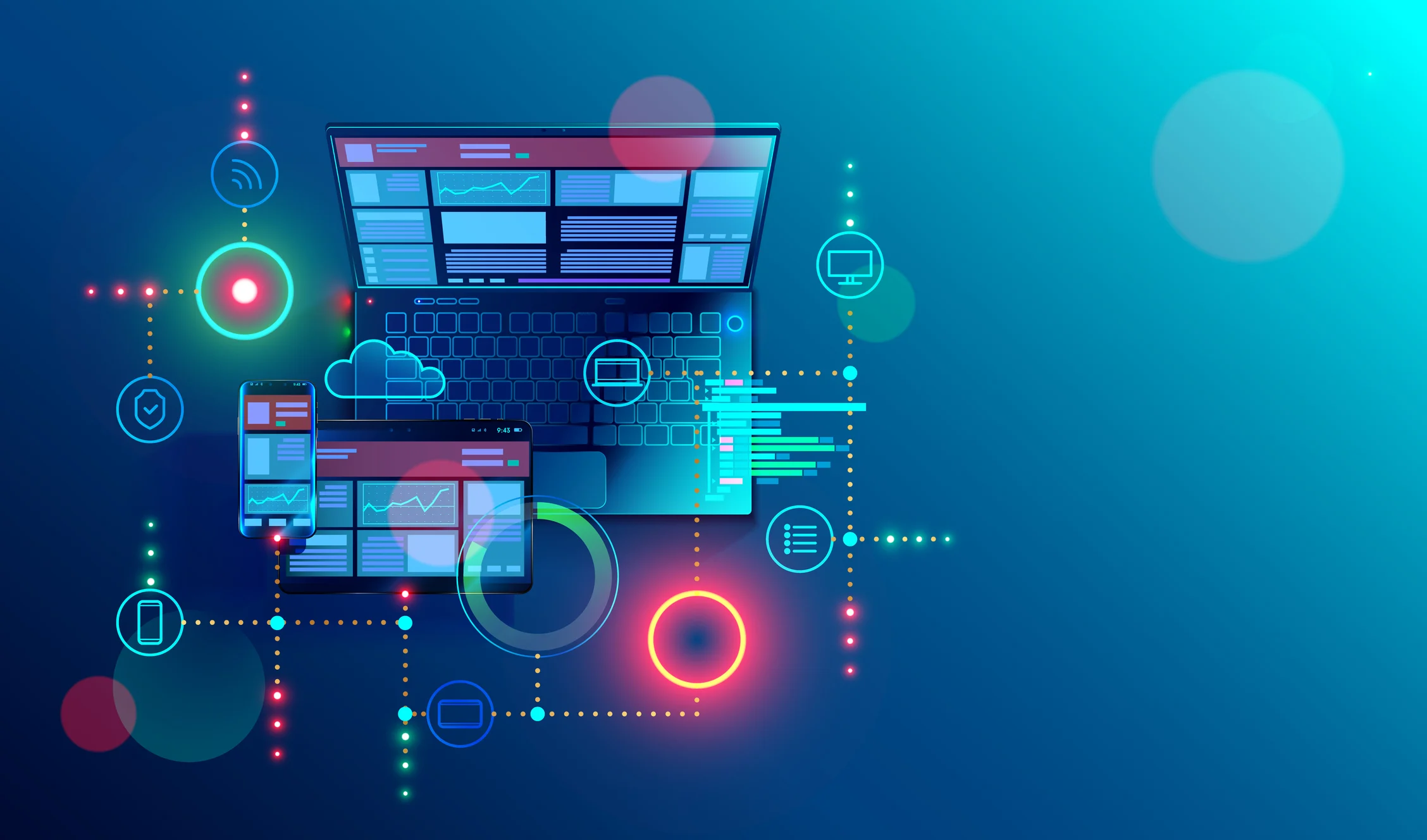 IoT device management dashboard with real-time data